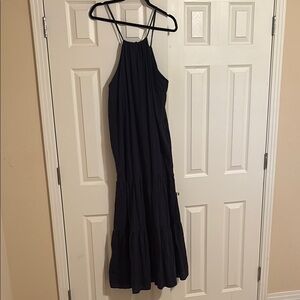 Young, Broke & Fabulous Navy Blue Maxi Dress – Flowy Boho Vibes – Sz Large NWT